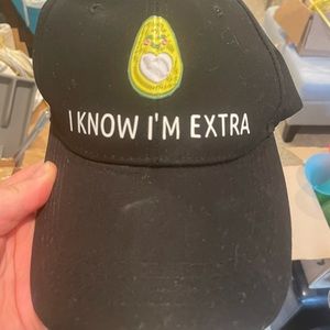 I know I’m extra avocado hat black never worn